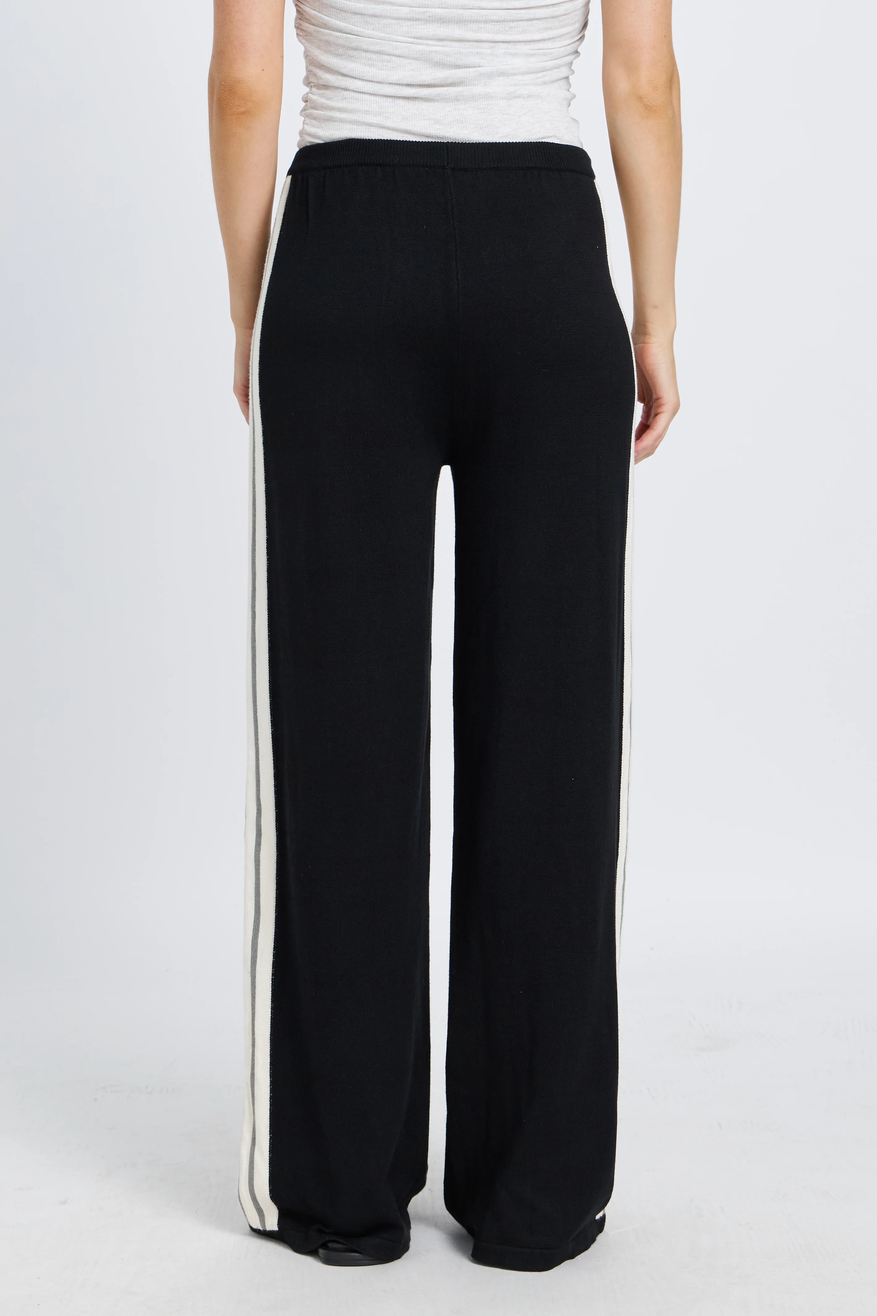 Axel Knit Wide Leg Pants - Black - Image 7