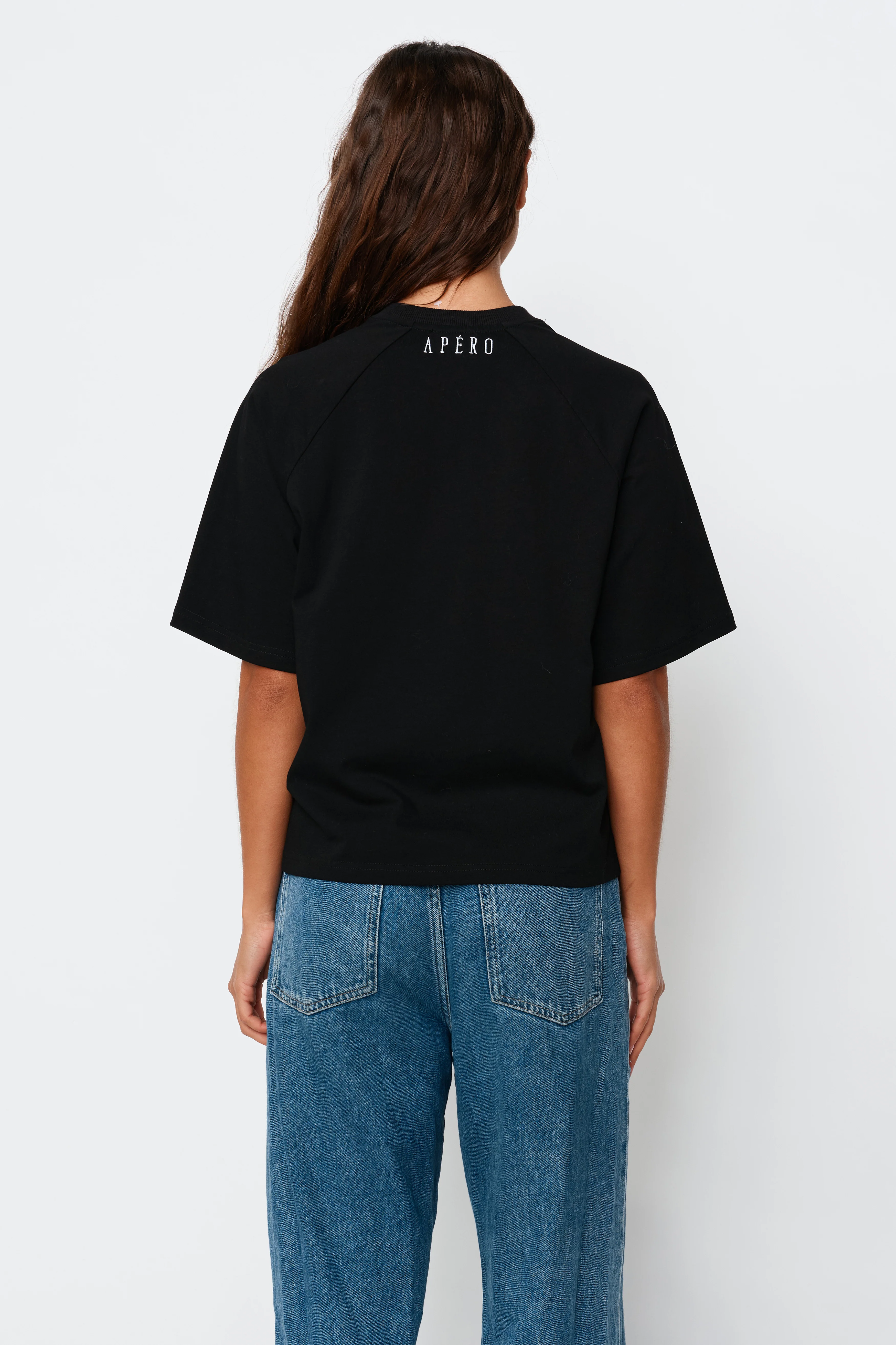 Classique Box-Cut Tee - Black - Image 6