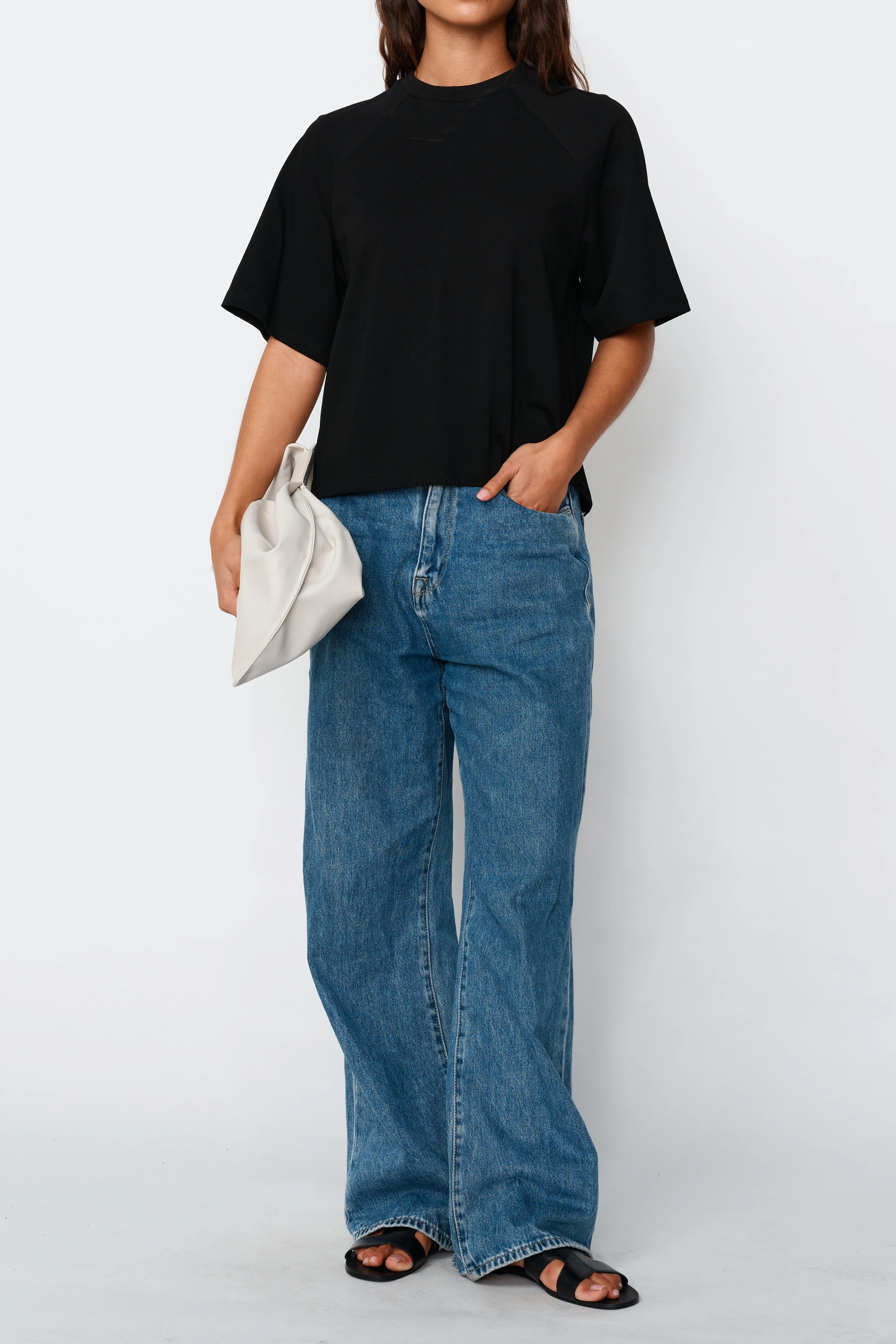 Classique Box-Cut Tee - Black - Image 8