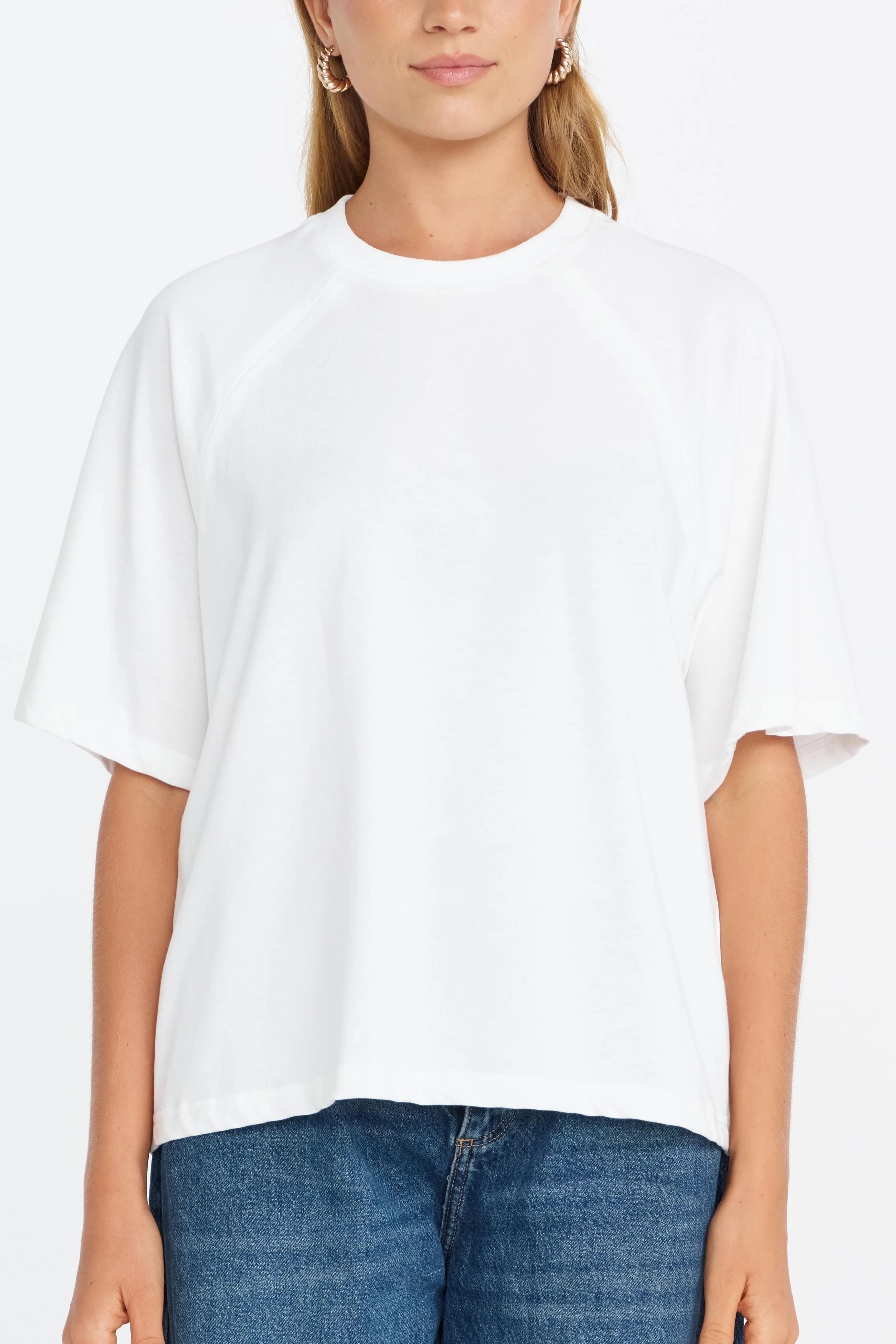 Classique Box-Cut Tee - White - Image 4