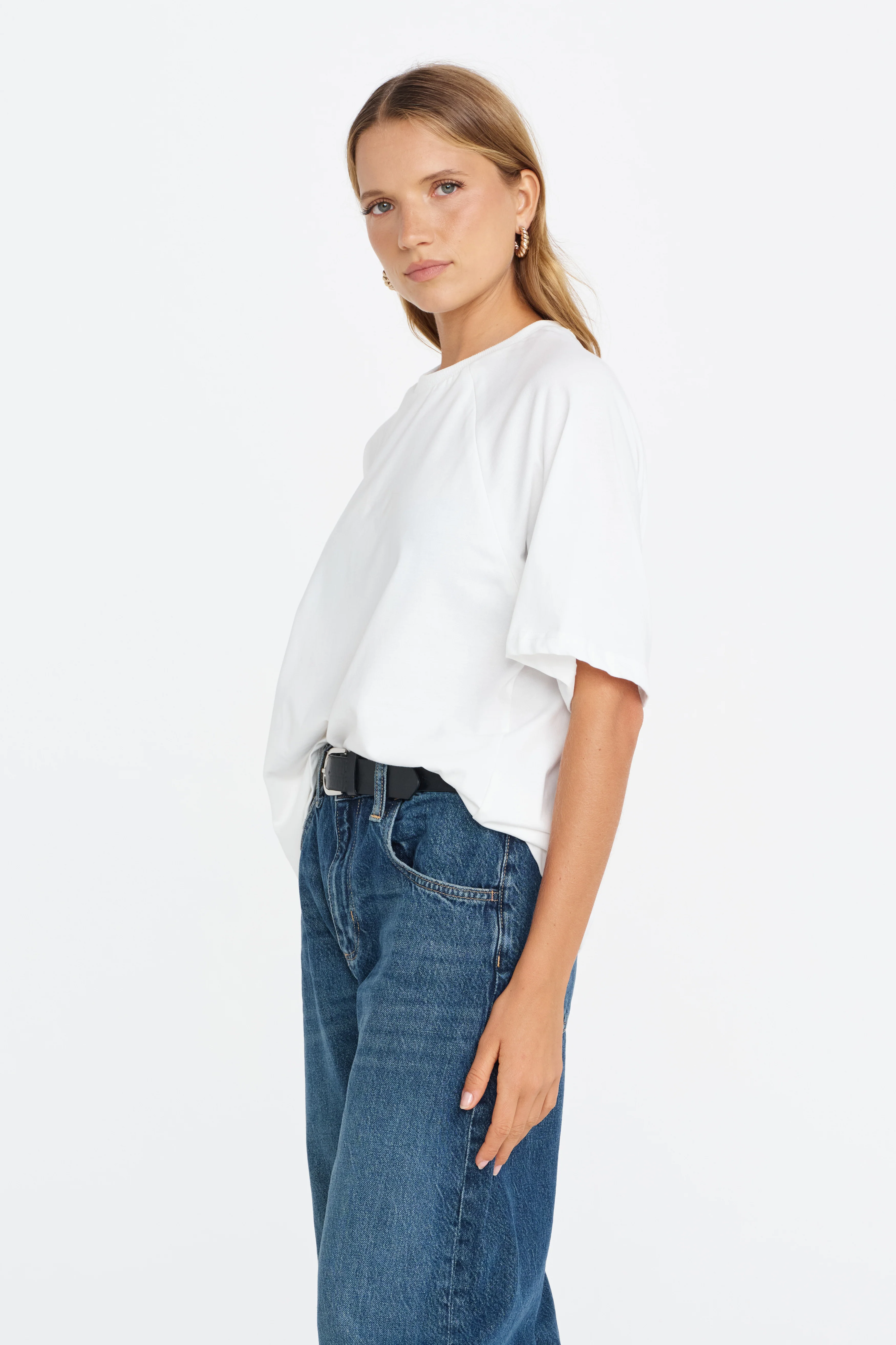 Classique Box-Cut Tee - White - Image 6