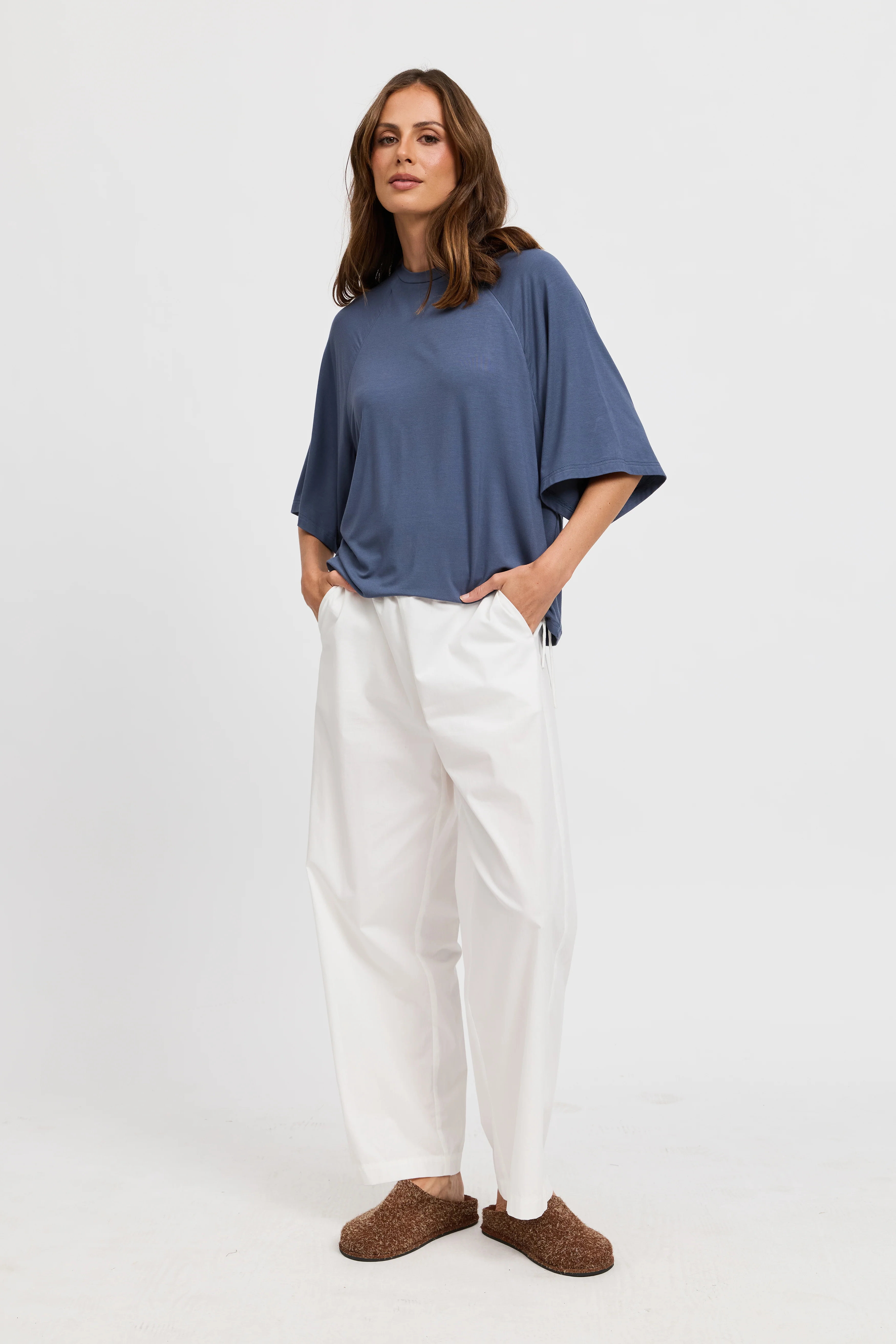 Ellie Jersey Box-Cut Tee - Indigo Slate - Image 5
