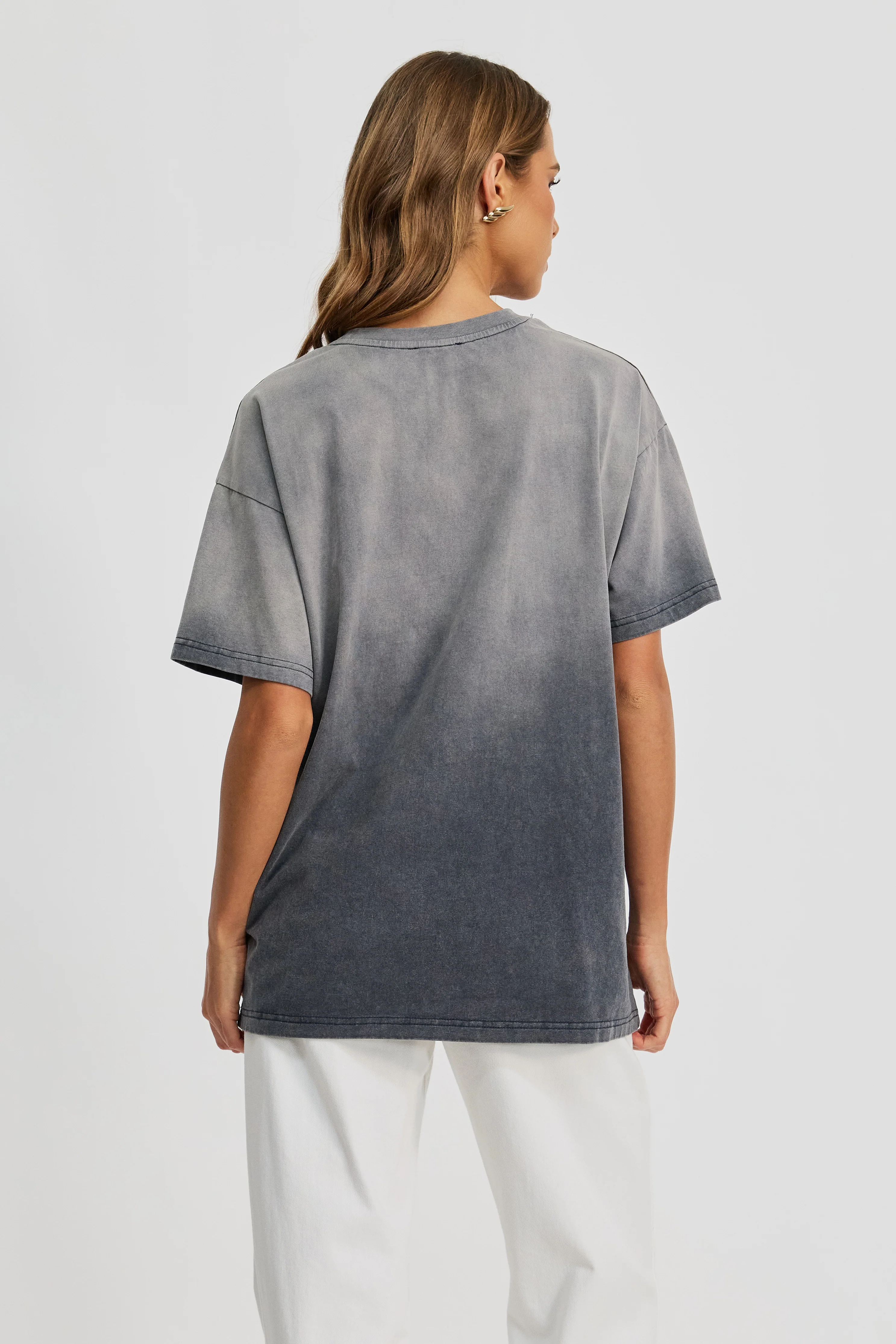 Grande Washed Longline Tee - Washed Slate - Image 5