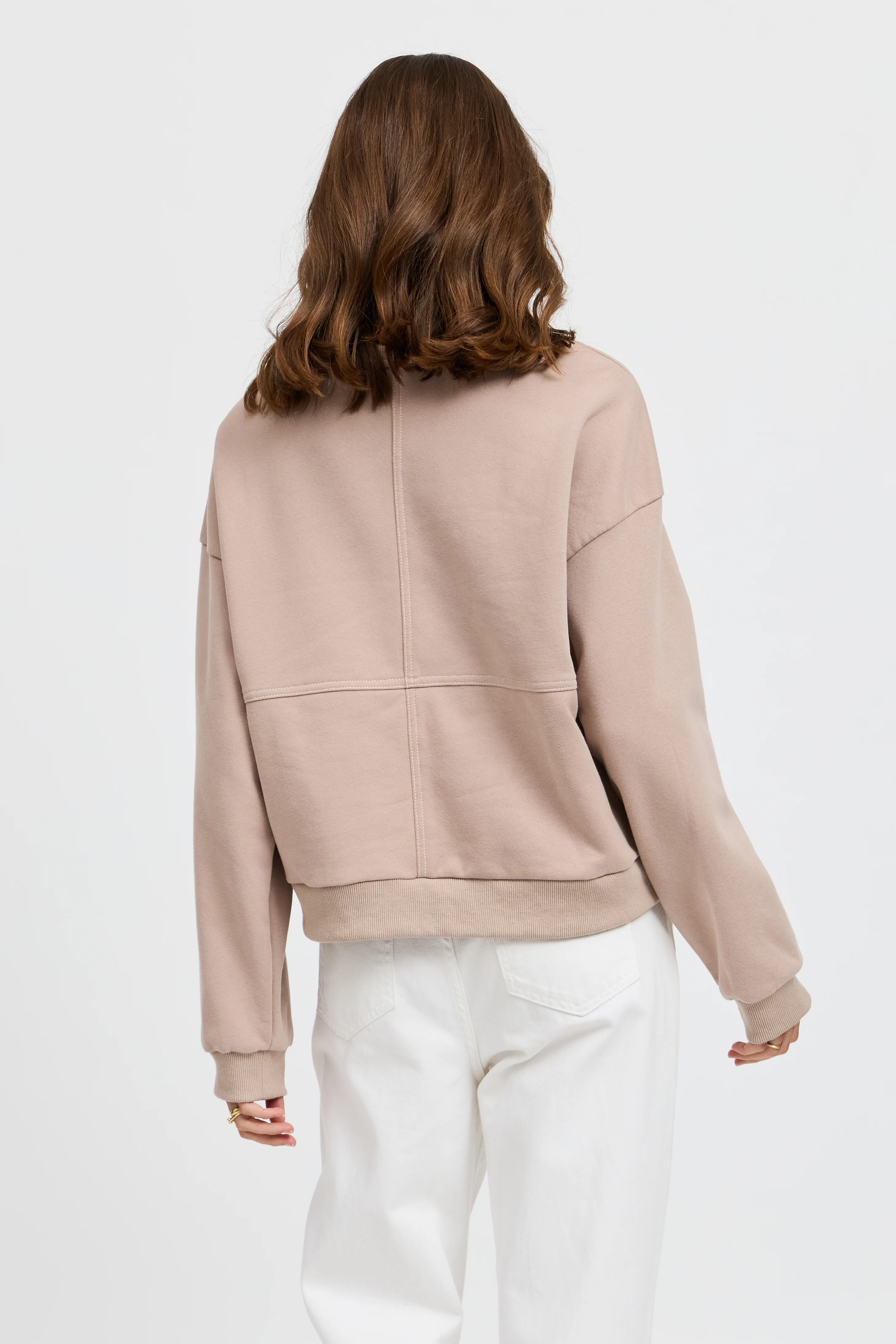 Miro Oversized Panel Jumper - Mushroom - Image 5