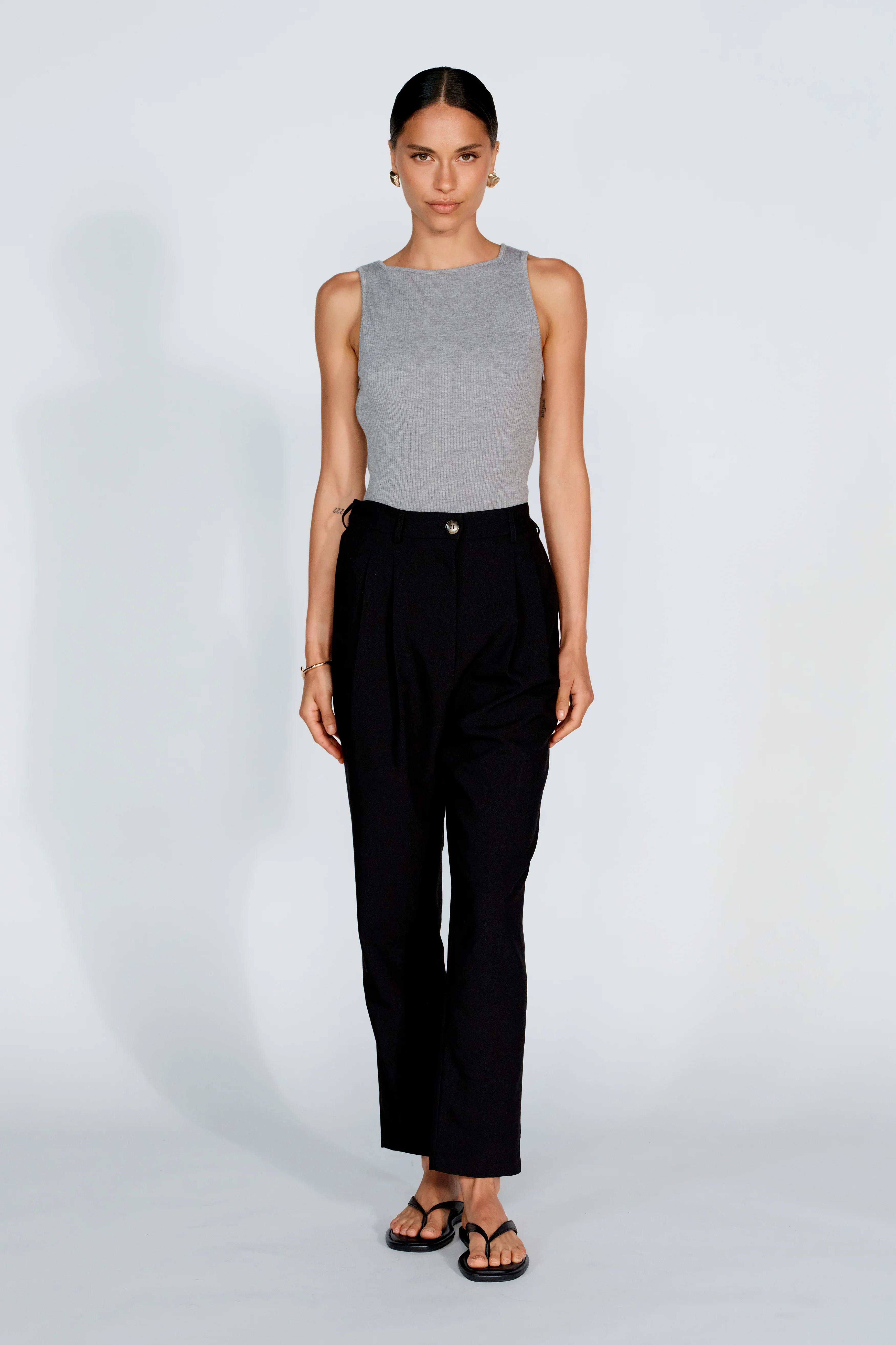 Sadie Adjustable Tailored Trouser - Black - Image 14