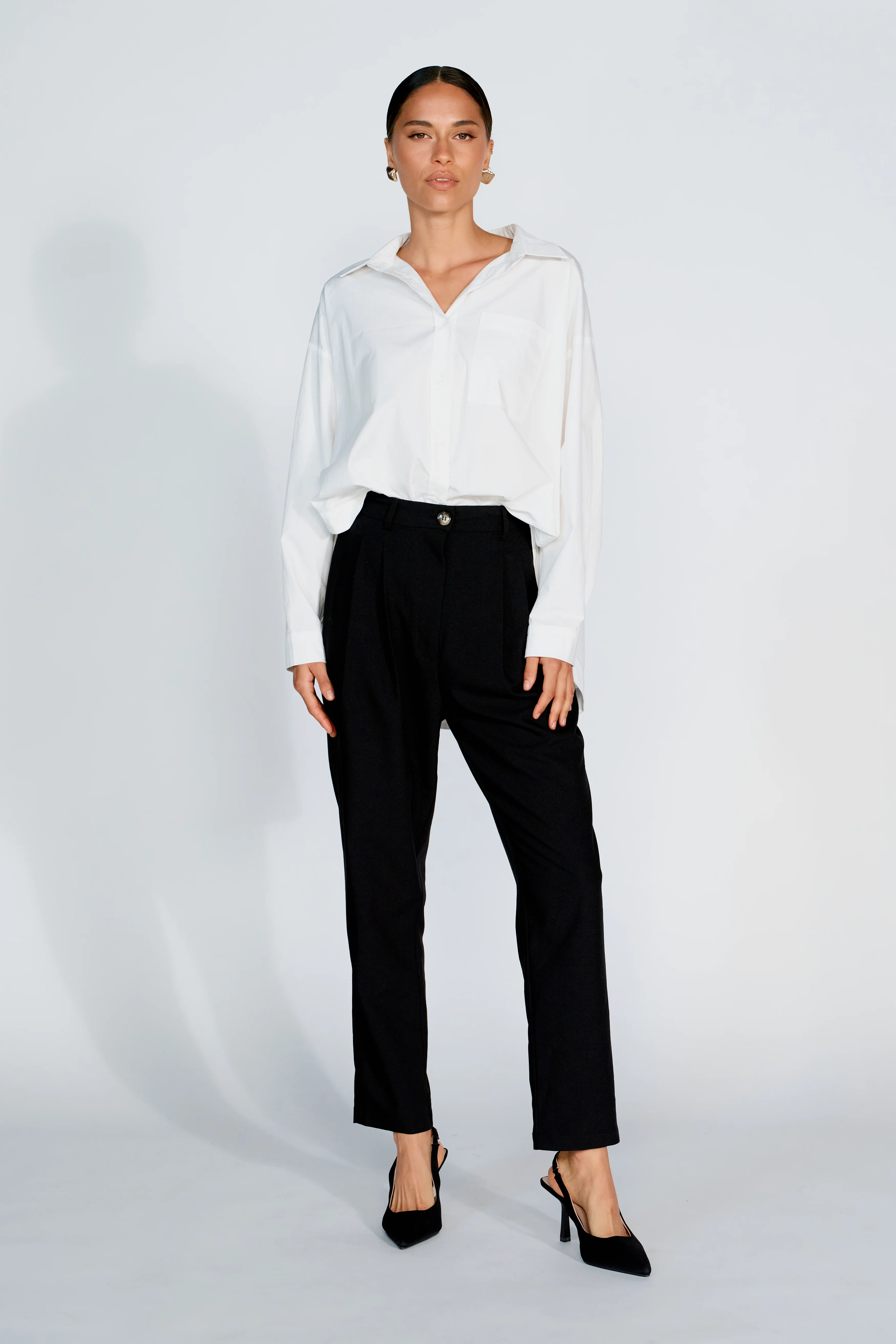 Sadie Adjustable Tailored Trouser - Black - Image 4