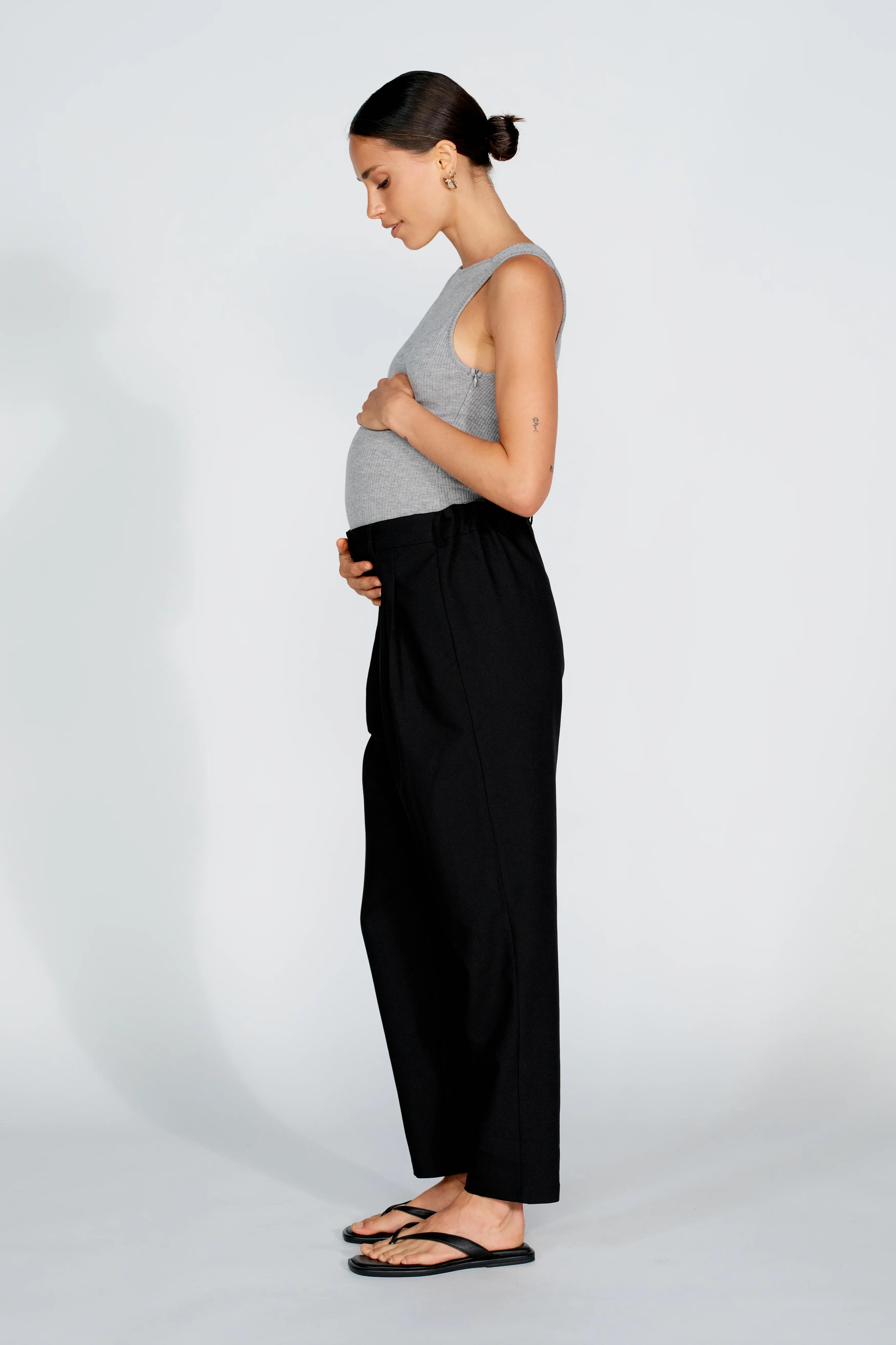 Sadie Adjustable Tailored Trouser - Black - Image 5